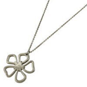 Tiffany Co Flower Motif Necklace Pendant Sterling Silver